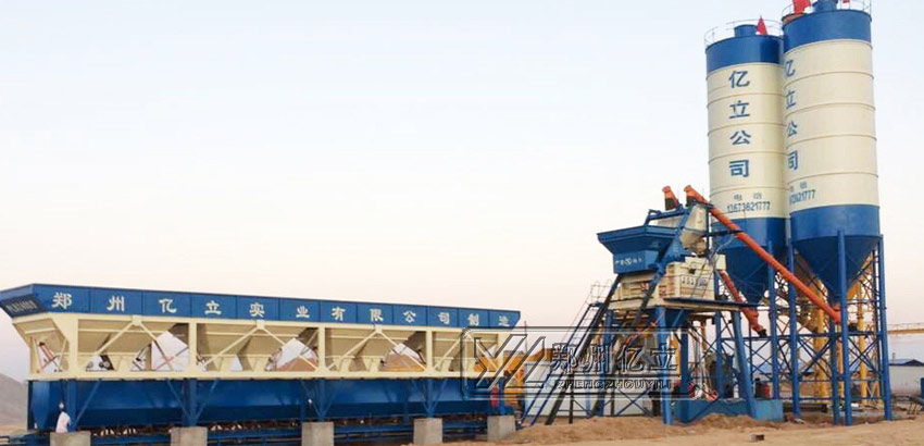 小型混凝土攪拌站設（shè）備用戶現場（chǎng）