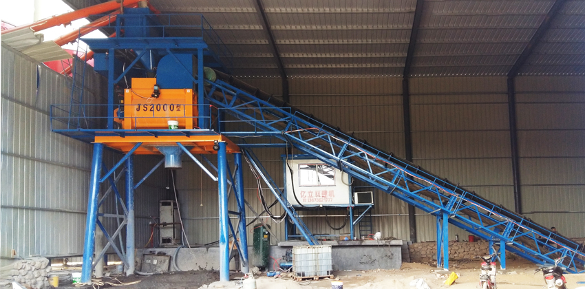 混凝土攪拌機應用現場