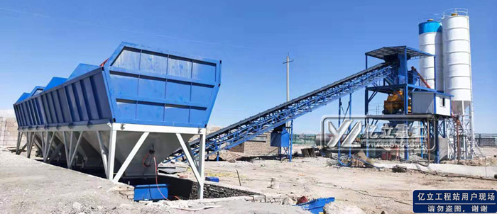 60混凝土攪拌站武漢用戶現場（chǎng）