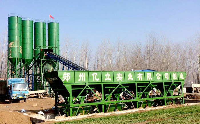 混(hún)凝土攪拌站用戶使用(yòng)現場實拍
