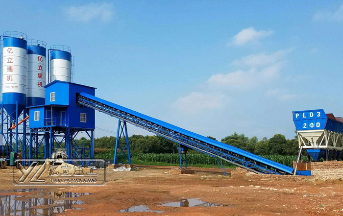 混凝土攪拌站用戶現(xiàn)場實拍 廠家