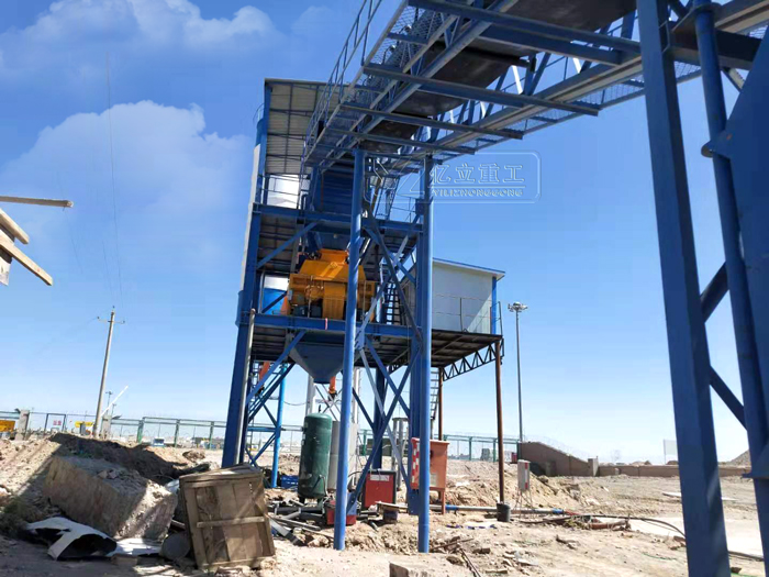 性能優越的強製式混凝土攪拌機應用在攪拌站中效(xiào)果