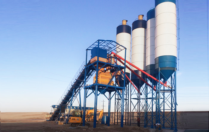 攪拌站設備用戶現場實拍_外有“美”_內有“涵”