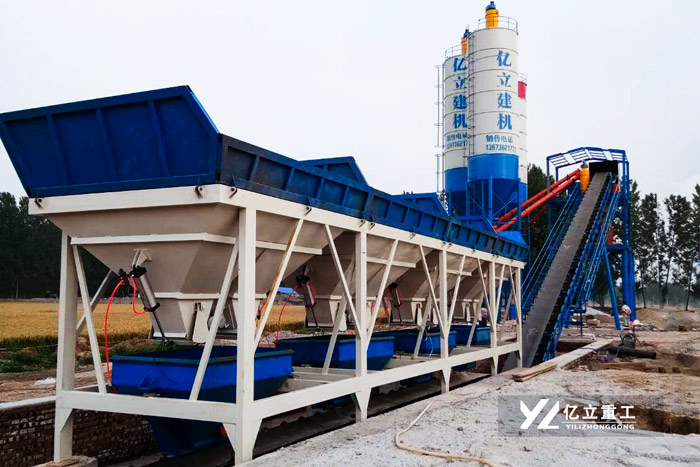 混凝土攪拌(bàn)站_用戶案例現場實拍