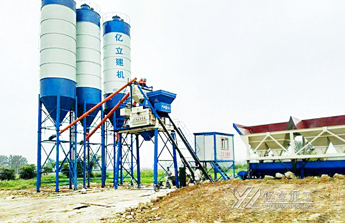 混凝土攪拌（bàn）站設備（bèi）用戶現場實拍_廠家直供