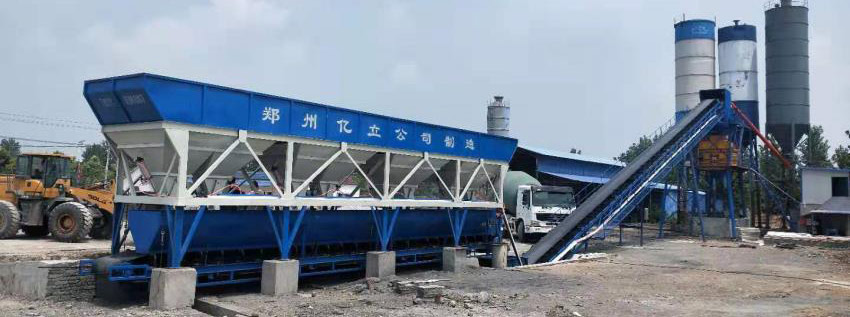 簡易hzs90攪拌站湖北施工工地（dì）
