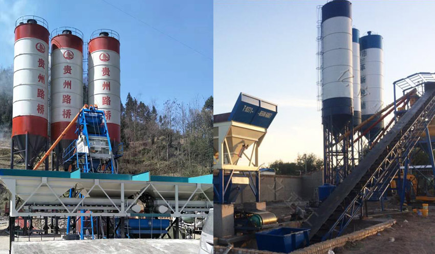 攪拌站不同上料方（fāng）式對比圖