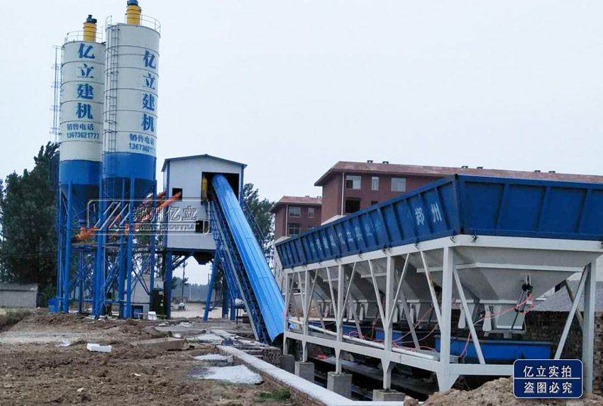 混凝土攪拌站客戶現場(chǎng)高清大圖