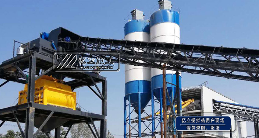 180商（shāng）品混凝土攪拌站設備用戶現場