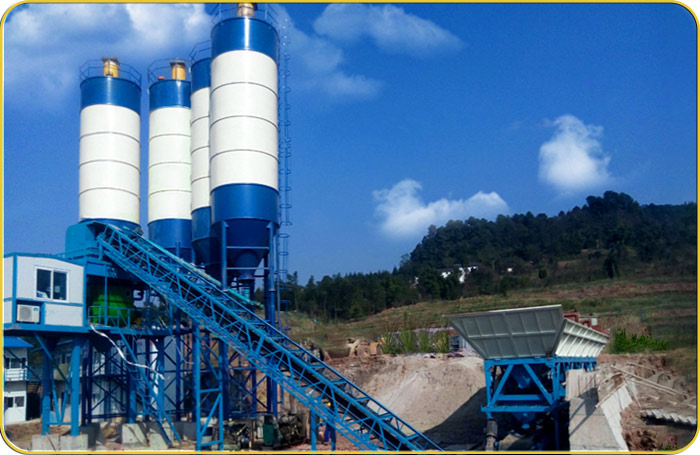 混（hún）凝土攪拌站生（shēng）產現場實拍 攪拌站（zhàn）設（shè）備廠家源頭廠家