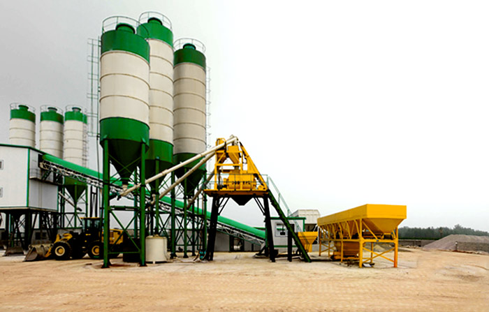 混凝土攪拌站用戶案例現場實拍 