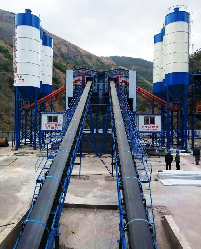 億立攪拌站設備用戶生（shēng）產（chǎn）現場