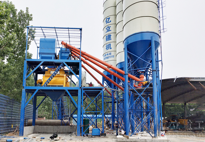 JS強（qiáng）製混凝（níng）土攪拌（bàn）機應用於攪拌站中的效果展示